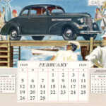 1939 February Chevrolet Dealers Calendar Page 8 Chevrolet Calendar