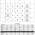 Enrichment Calendars 2nd grade website