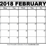 February 2018 Calendar Print This Calendar And Enter Your Flickr