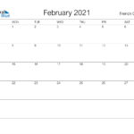 February 2021 Calendar French Guiana