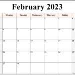 February 2023 Calendar Allcalendar