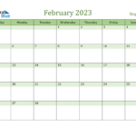 February 2023 Calendar With Singapore Holidays