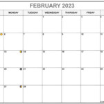 February 2023 Lunar Calendar Moon Phase Calendar