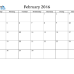 February 2046 Calendar PDF Word Excel