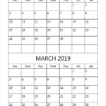 February March 2019 Calendar Template Calendar Printables Printable