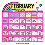 February Self Care Calendar Blessing Manifesting Care Calendar