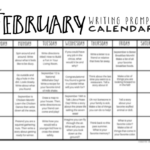 February Writing Prompts FREE February Writing Prompt Calendar The