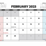 Free February Calendar 2023 With Holidays PDF And Image