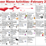 Pioineer Manor February Calendar Pioneer Manor Nursing Home