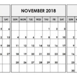 Q4 2018 Calendar Printable November Calendar September Calendar