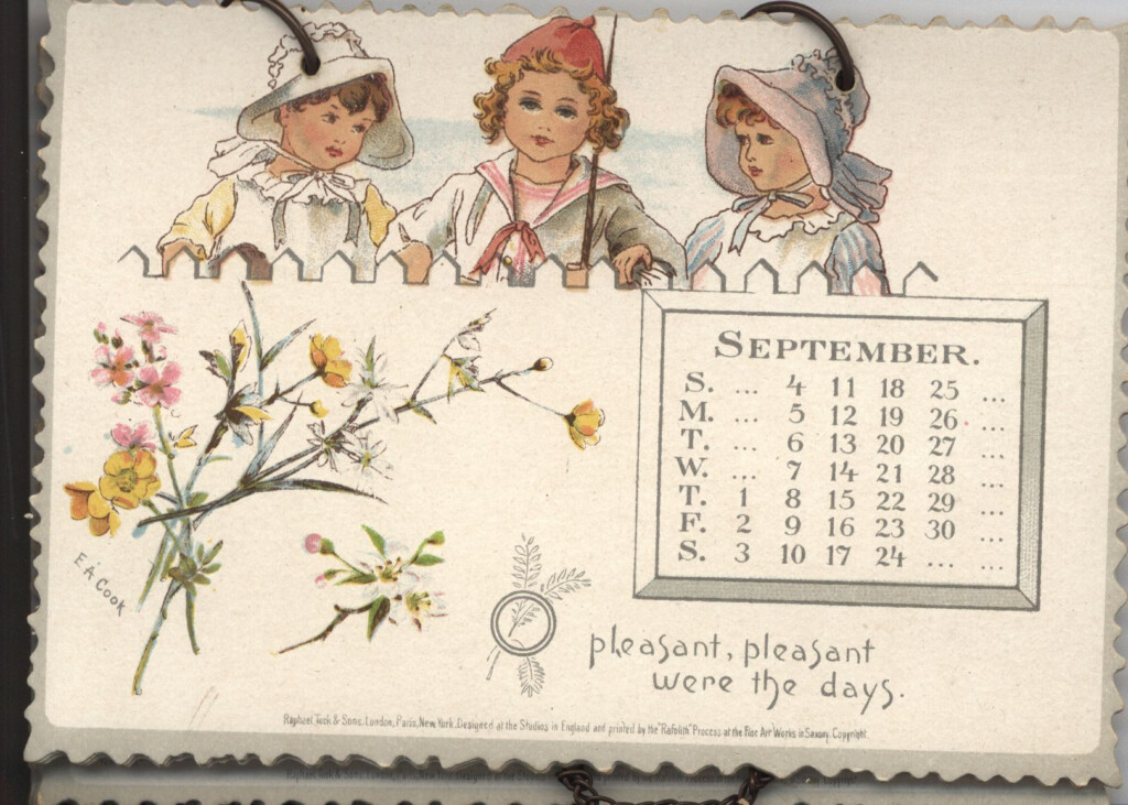THE WORDSWORTH CALENDAR FOR 1892 Vintage Calendar Vintage Paper 